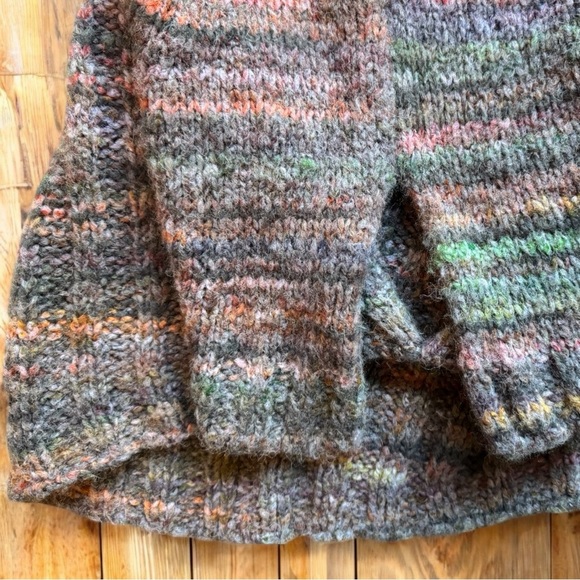 Anthropologie Maison Pholya Knit Cowl Neck Poncho Sweater L/XL - Cottagecore - Picture 11 of 15